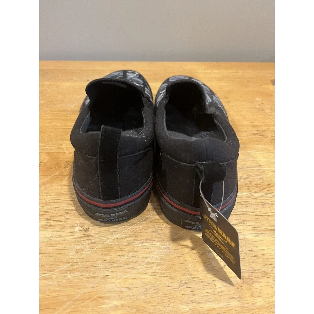 Skechers Star Wars Sith Lord Darth Vader Slip On Canvas Shoes Black/Gray Size 12